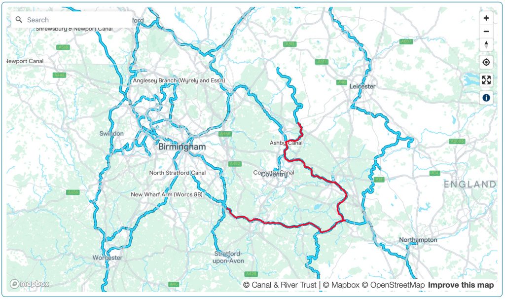 A map of our journey from home so far after 4 weeks