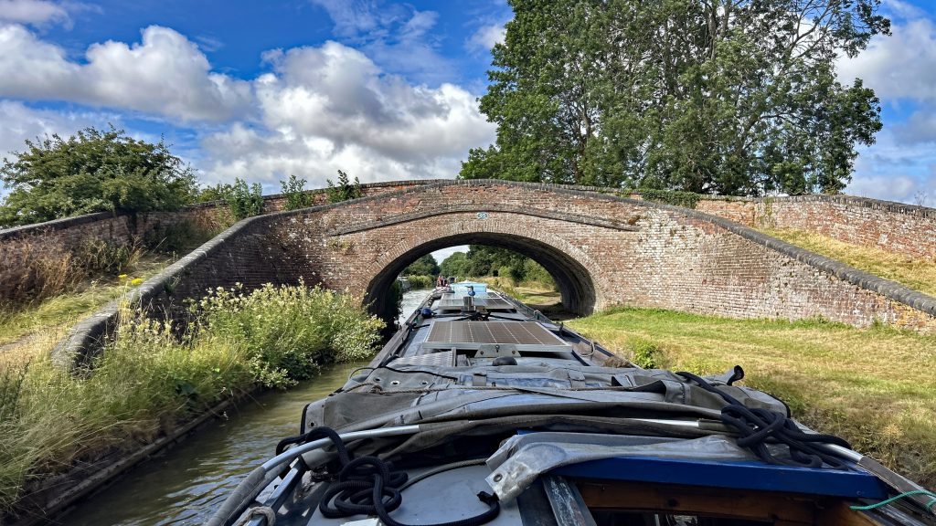 A Turnover Bridge allowed horses to move from one side of the canal to the other without being unhitched from the boat