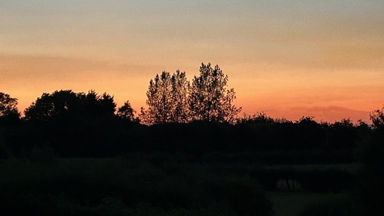A very red sunset
