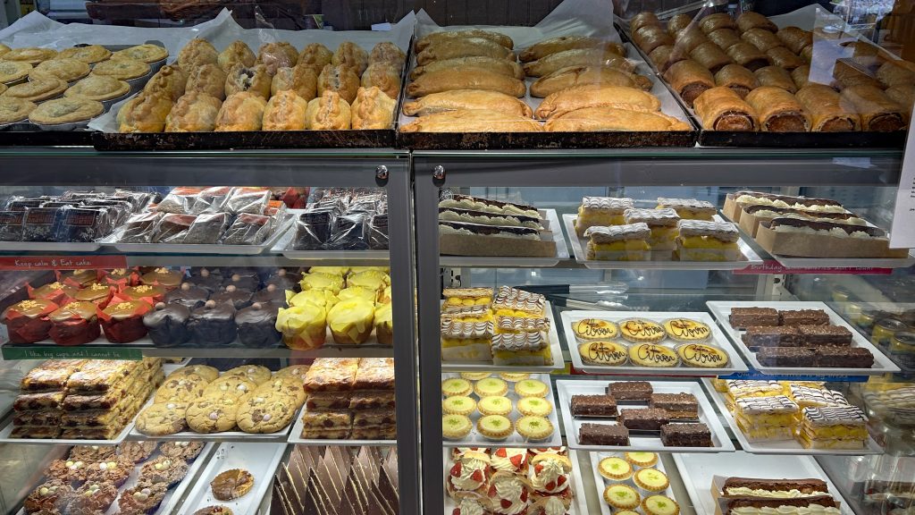 Lots of goodies at Wedges Bakery