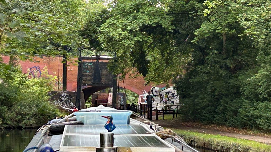 The guillotine stop lock (no longer in operation) at Kings Norton Junction