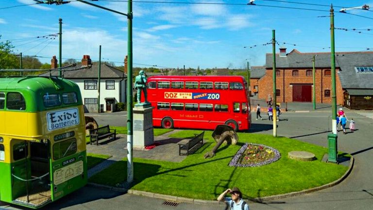 A view of bus and trolly bus station