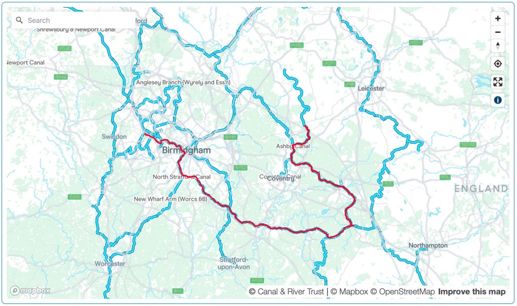 A map of the journey after five weeks