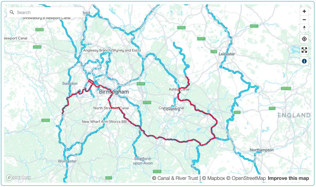 A map of the journey after six weeks