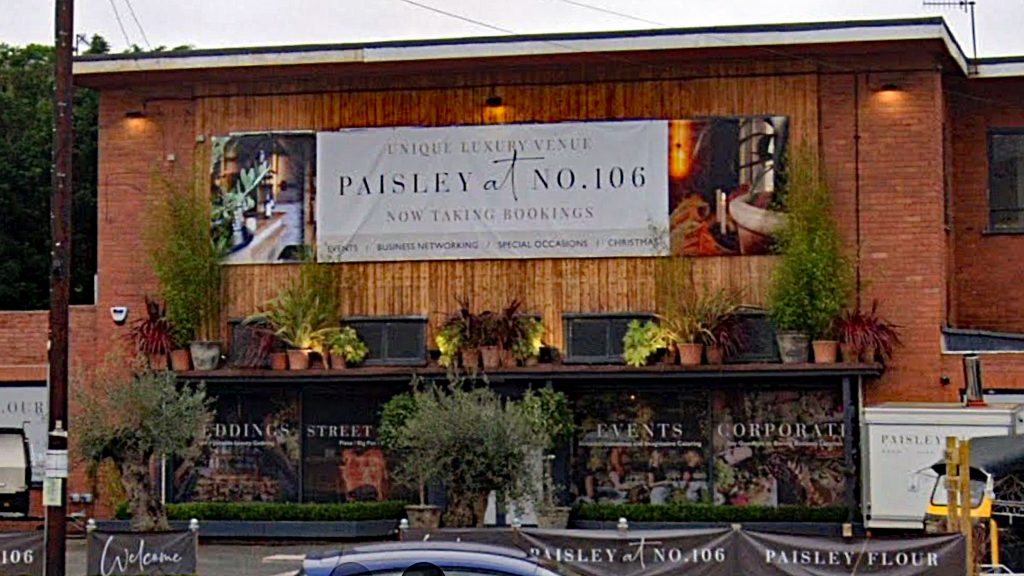 The exterior of Paisley at 106 Restaurant.
