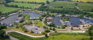 Aerial view of Kings Bromley Waterside & Marina
