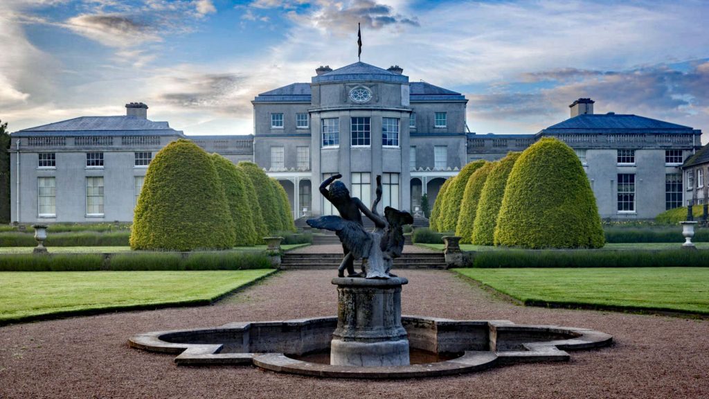 Shugborough Hall viewed from the rear garden