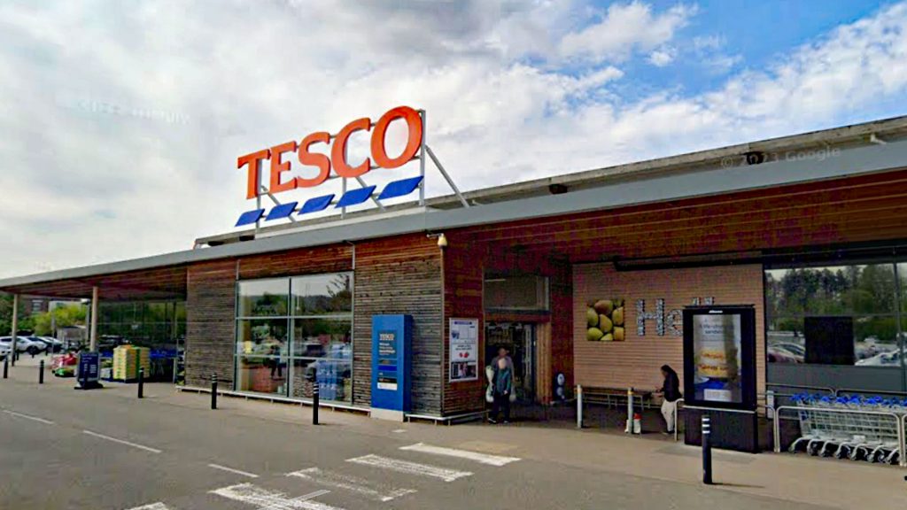 Exterior view of Tesco Rugeley