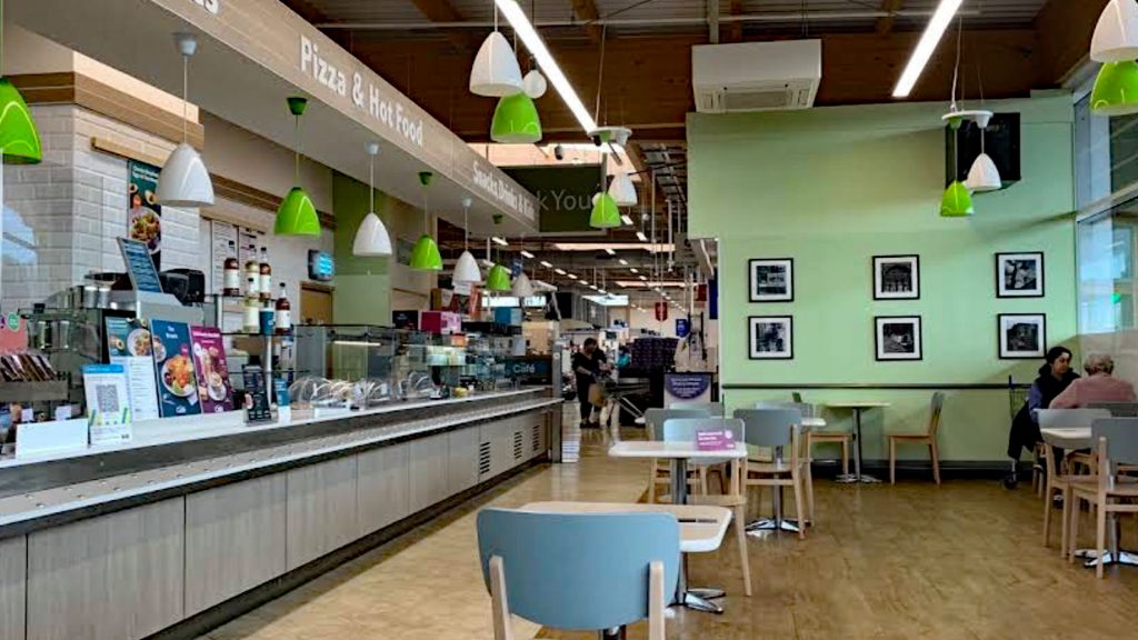 View ofTesco Rugeley Café